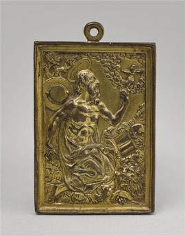 Plaquette : saint Jérôme en prière