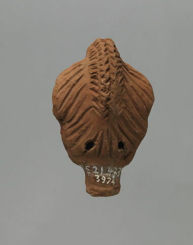 figurine de tête de femme romaine à cou fermé, image 2/2