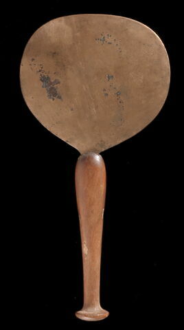 miroir en disque aplati ; miroir à manche en massue, image 2/2