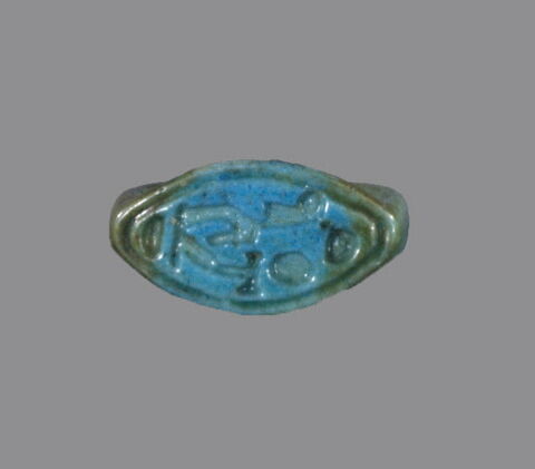 chevalière à chaton plat ; bague