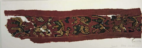 bande décorative d'habillement ; fragment, image 2/2