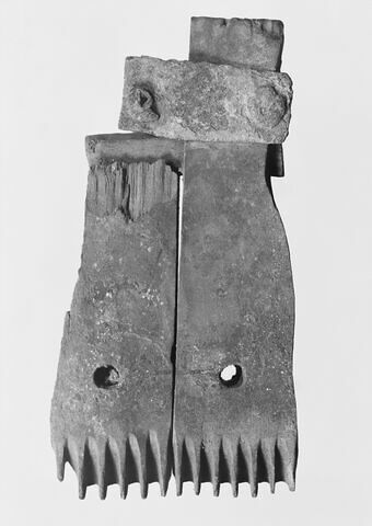 peigne à tisser ; fragment