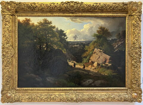Vue prise dans la forêt de Fontainebleau, lieu-dit les quatre-fils-Aymon