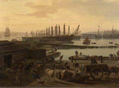 Le Port vieux de Toulon. La vue en est prise du côté des magasins aux vivres, image 2/6