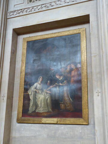 Saint Louis, à son avènement à la couronne, remet à la Reine Blanche de Castille, sa mère, la Régence du Royaume, image 2/2
