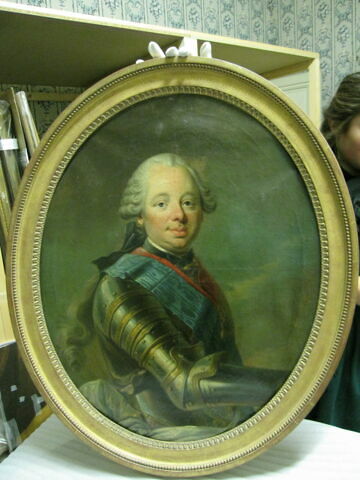 Portrait du duc de Choiseul, ministre de l'État - Buste de grandeur nature, en armure, cordon bleu., image 2/4