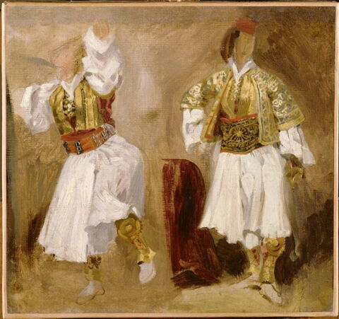 Deux études de costumes souliotes, image 3/3