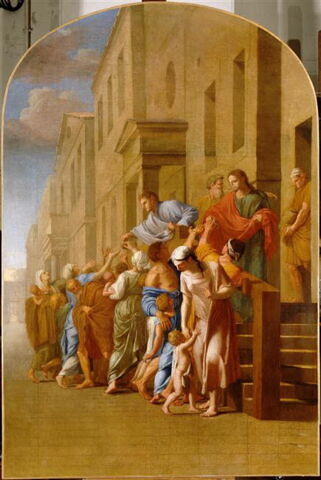 Saint Bruno et ses compagnons, avant de partir pour Grenoble, distribuent tous leurs biens aux pauvres, image 3/3