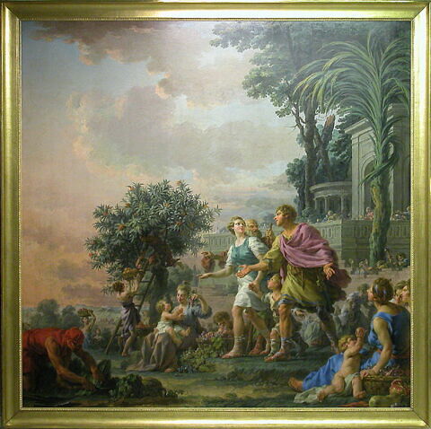 Libéralité de Cimon l'Athénien invitant le peuple à prendre les fruits de ses jardins.(Plutarque, Vie de Périclès), image 5/5