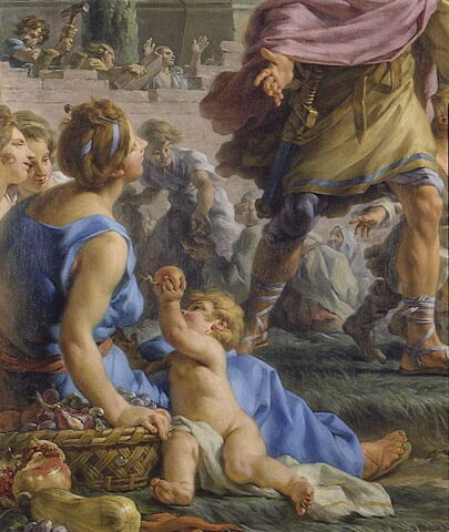 Libéralité de Cimon l'Athénien invitant le peuple à prendre les fruits de ses jardins.(Plutarque, Vie de Périclès), image 3/5