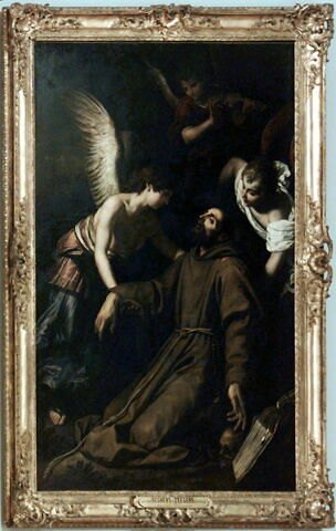 Saint François d'Assise en extase se voit réconforté par des anges après sa stigmatisation, image 4/4