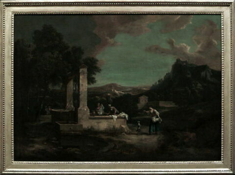 Paysage. Lavandières à la fontaine, image 17/18