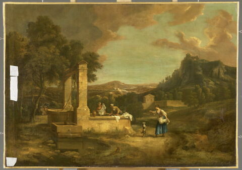 Paysage. Lavandières à la fontaine, image 5/18
