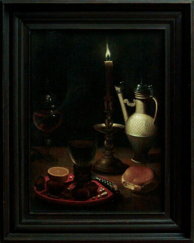 Nature morte à la chandelle avec apprêts d'une collation, image 3/3