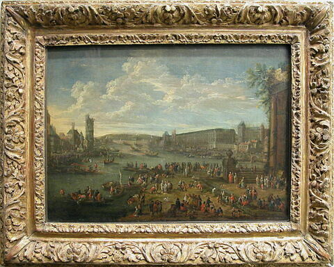 Vue du Louvre et de la tour de Nesle prise de l'île de la Cité à Paris, image 6/7