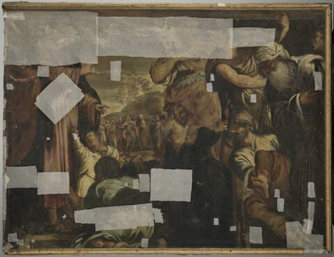Jésus ou Un saint guérissant les malades