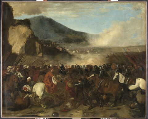 Combat de turcs et de chevaliers