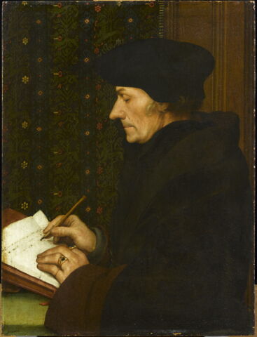 Portrait d'Érasme (1467-1536) écrivant, image 3/10