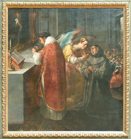 Saint Bonaventure recevant la communion des mains d'un ange, image 7/8