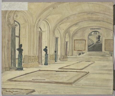 Vue de la galerie Mollien au Musée du Louvre