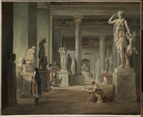 La Salle des Saisons au Louvre, en 1802-1803