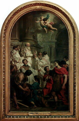 La Messe de saint Basile, et l'évanouissement de l'empereur Valens, protecteur de l'hérésie arienne, image 2/2