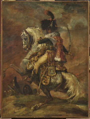 Officier de chasseurs à cheval de la garde impériale chargeant
