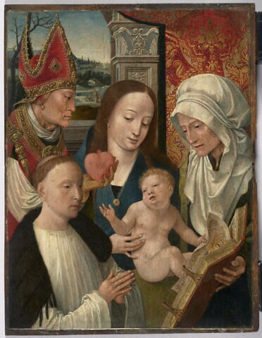 Vierge à l'Enfant avec sainte Anne, saint Augustin et un orant