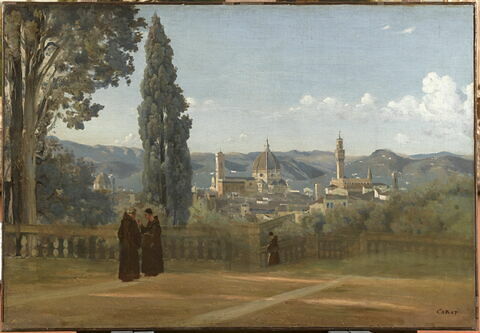 Florence. Vue prise des jardins Boboli.
