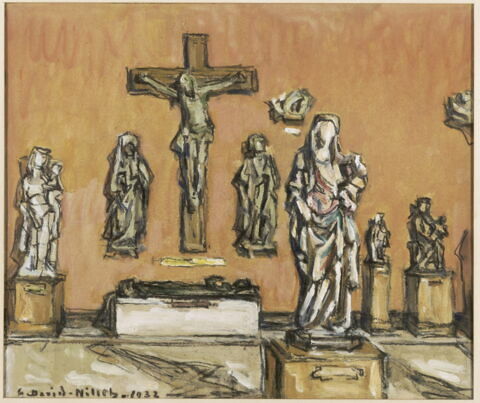 La salle du Moyen Âge au département des sculptures