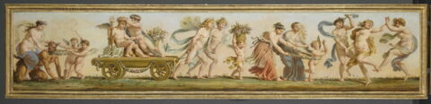 Le Printemps (salon des saisons) procession : femmes dansant, char...