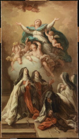 Esquisse pour le retable de sainte Jeanne de Valois dans l'église Saint Louis des Français à Rome