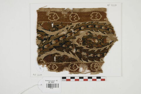 bande décorative d'habillement ; fragment