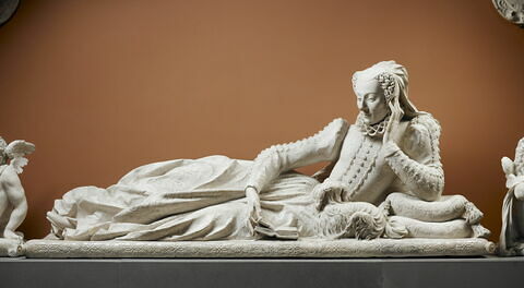 Valentine Balbiani accoudée (Chiari, 1518 - Paris, 1572), épouse de René de Birague (1506-1583), image 4/6