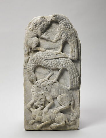 Quadrupèdes et rapaces combattant