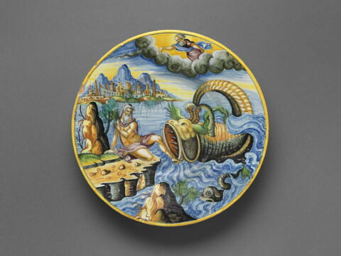 Plat rond : Jonas et la baleine