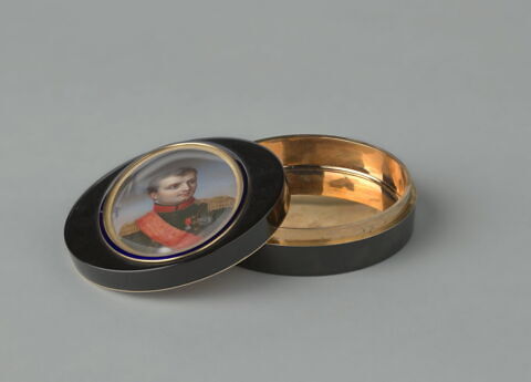 Tabatière ronde : Napoléon Ier