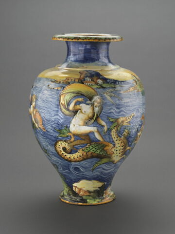 Vase : Neptune et Amphitrite