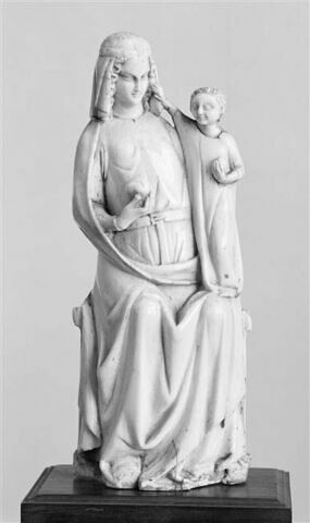 Groupe d'applique : Vierge à l'Enfant trônant