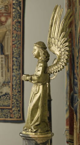 Statuette : ange porte-lumière, image 5/5