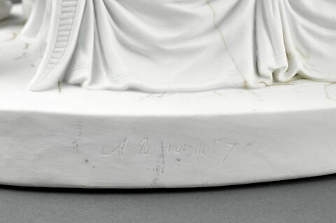 Groupe en biscuit de porcelaine : Les Adieux de Pâris et d'Hélène, image 4/5