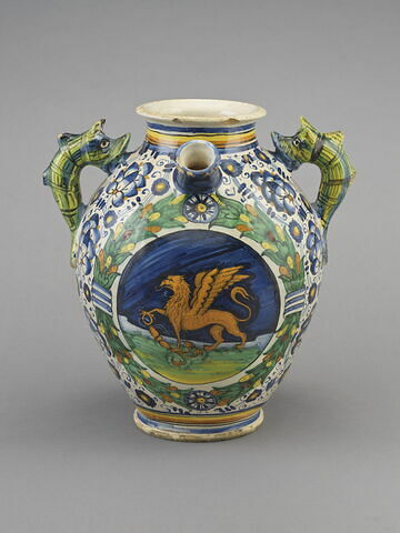 Pot ovoïde à deux anses : griffon (de saint Clément), image 2/3