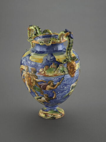 Vase à deux anses : Tritons et Néréides, image 6/8