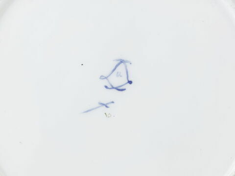 Assiette au marli blanc, à décor d'oiseaux polychromes, image 2/2