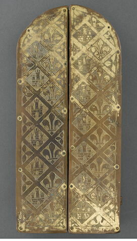 Triptyque reliquaire : Crucifixion ; Visitation ; Evangéliste, image 2/4