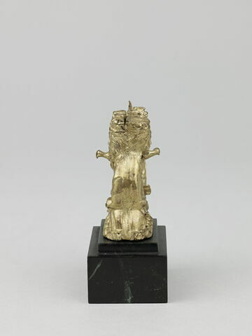 Statuette : Sainte Trinité double face pouvant provenir d'une crosse ou d'un bâton de confrérie (?), image 2/5