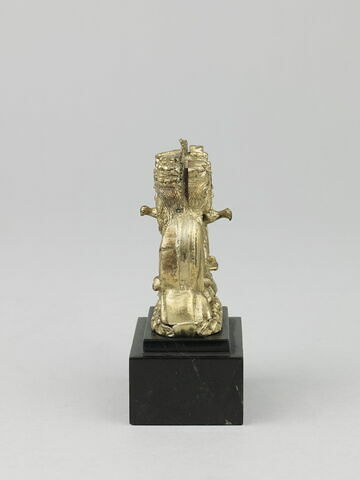 Statuette : Sainte Trinité double face pouvant provenir d'une crosse ou d'un bâton de confrérie (?), image 3/5