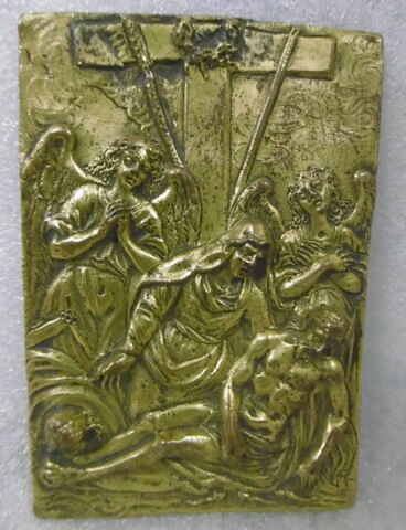 Plaquette : la déploration du Christ