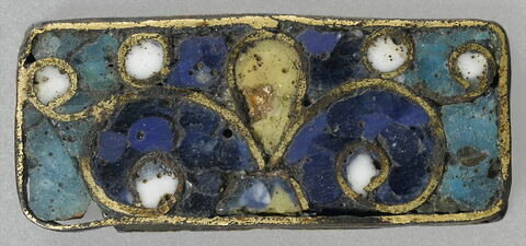 Plaquette de bordure : fleuron