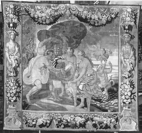 Thétis recevant de Vulcain des armes pour Achille, de la tenture de l’Histoire d’Achille, image 3/3
